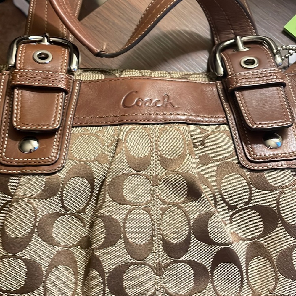 Coach purse great condition cloth  material looks brand new